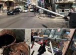 Стълб падна на ул. Раковски в София