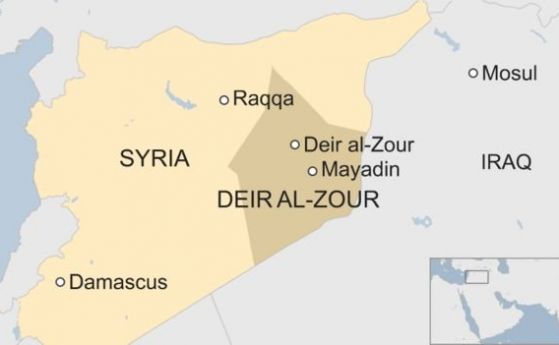 Най малко 42 затворници на Ислямска държава са убити при въздушен
