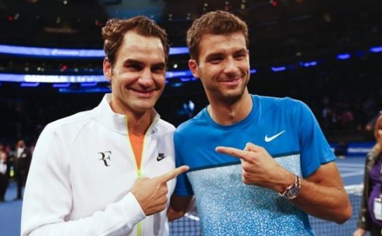 Най добрият ни тенисист Григор Димитров и легендата Роджър Федерер закриват
