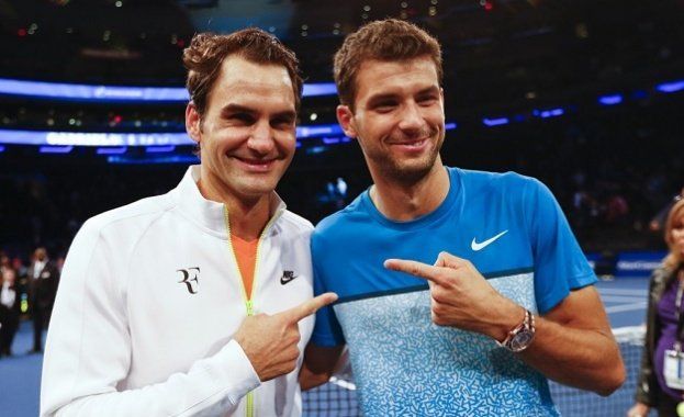 Най-добрият ни тенисист Григор Димитров и легендата Роджър Федерер закриват