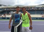 Почивката свърши: Григор тренира с Надал за турнира във Вашингтон