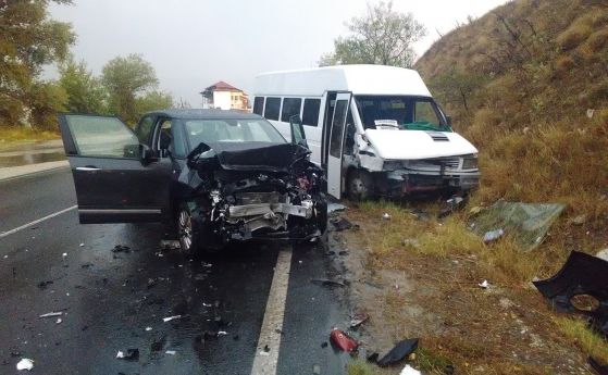 Поредна катастрофа направи тапа на автомагистрала Тракия Инцидентът е станал
