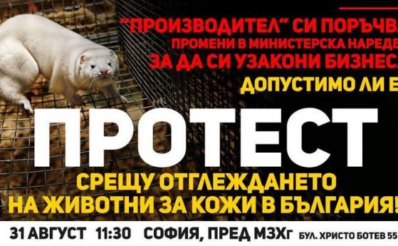 Природозащитници организирани от Българския вегански съюз днес ще излязат на