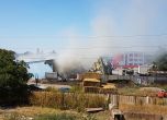 Голям пожар в София, горя склад във Враждебна