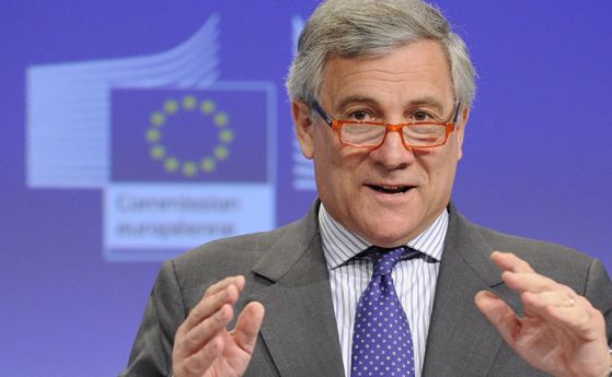Председателят на Европейския парламент Антонио Таяни заявява в излъчено днес