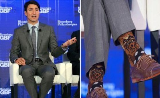 Канадският премиер Джъстин Трюдо се появи с чорапи с Чубака