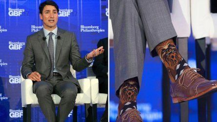 Канадският премиер Джъстин Трюдо се появи с чорапи с Чубака