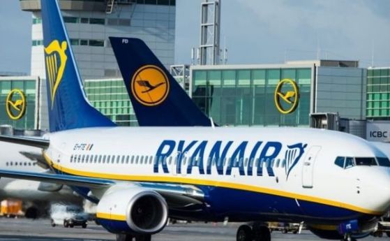 Ryanair отменя още 18 000 полета между ноември и март
