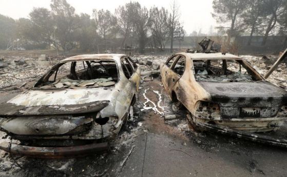 Броят на жертвите от горските пожара в Калифорния расте броят