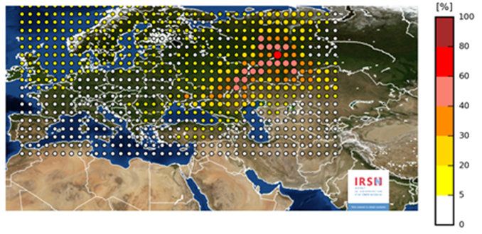 Облак с ниска радиоактивност е преминал над Европа през последните