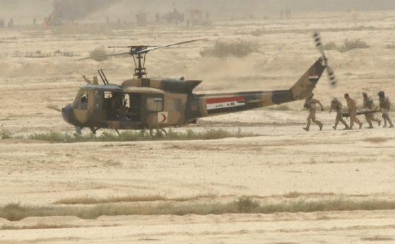 Иракски военен хеликоптер се разби днес в провинция Уасит и