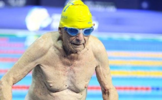 99 годишен австралийски плувец подобри световен рекорд за неговата възрастова група