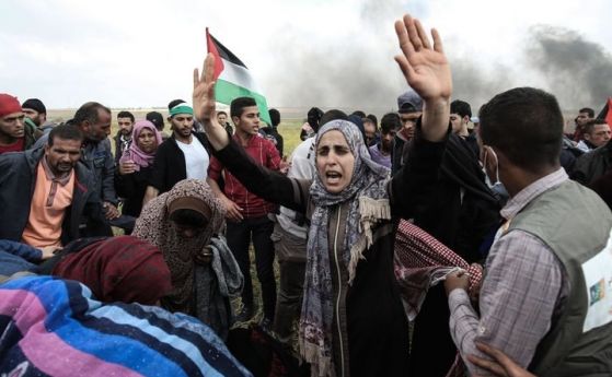 Палестинец умря от раните си получени по време на протестните