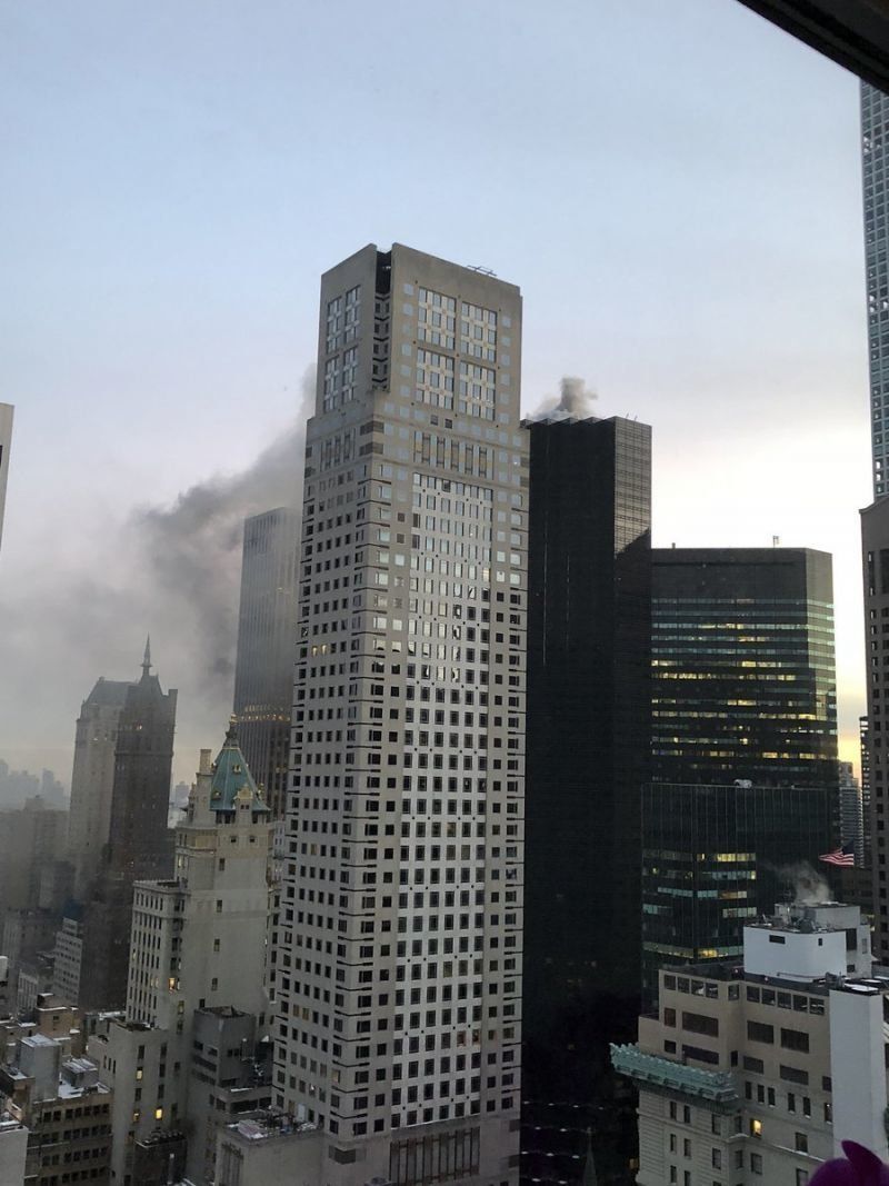 Пожар избухна на 50-ия етаж на небостъргача Тръмп Тауър“ в