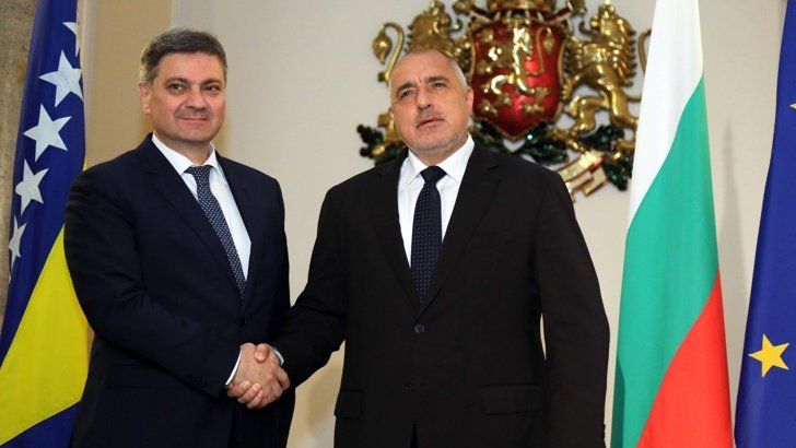 Премиерът Бойко Борисов и председателстващият Съвета на министрите на Босна