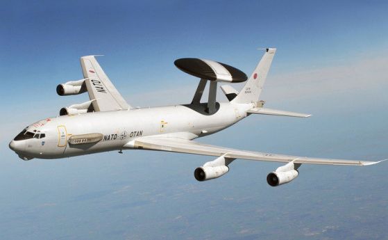 Самолет на НАТО за далечно радиолокационно откриване идва в София