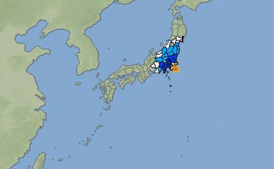 Силно зеетресение удари Япония 