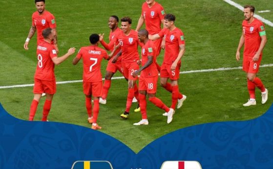 Англия се класира на полуфинал на световно първенство по футбол