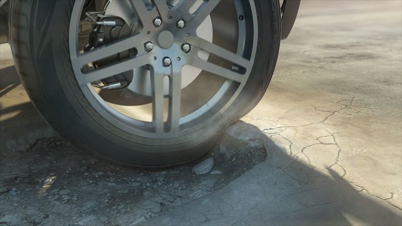 Съществува риск от спукване на гумата през цялата година, но