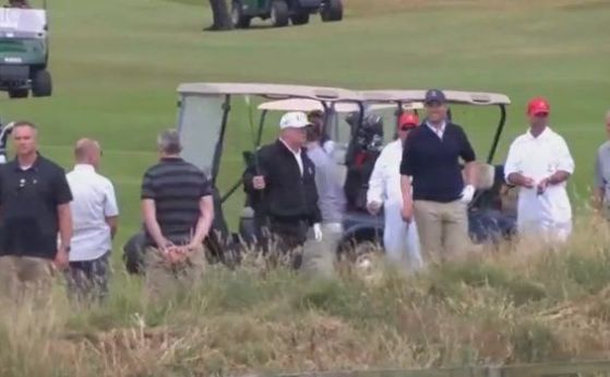 САЩ платии $77,000 за почивката на Тръмп в собственото му голф игрище