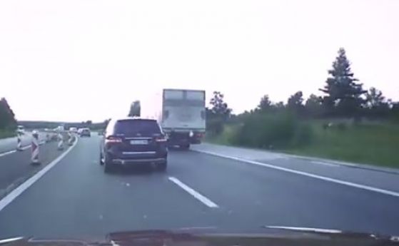 Пореден случай с нагъл и опасен шофьор на магистрала (видео)