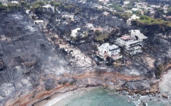  Пожарите в Гърция са най-смъртоносните в Европа от 118 години насам 