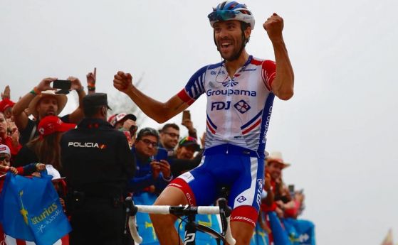 Французинът Тибо Пино спечели 15 ия етап от колоездачната обиколка на