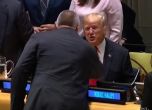 Първа среща между Борисов и Тръмп продължи точно 3 секунди