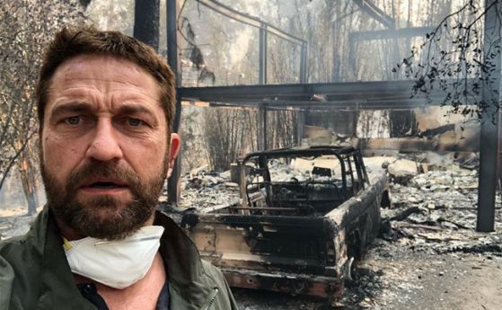 Холивудски знаменитости публикуваха снимки на унищожените си домове от опустошителните пожари в