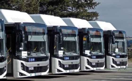 30 нови автобуса на природен газ тръгнаха по линия 111