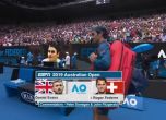 Федерер отстрани квалификант и продължава по план в Австралия
