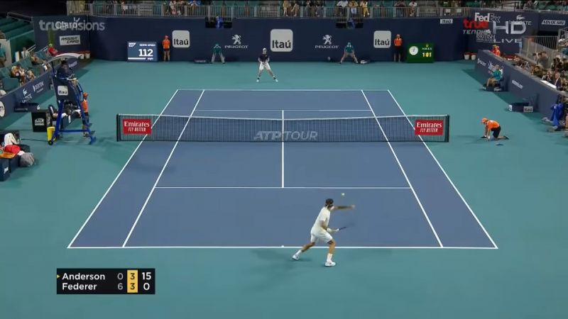 Роджър Федерер победи с лекота Кевин Андерсън с 6:0, 6:4