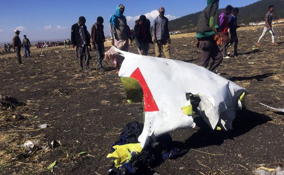 Самолетът на Етиопските авиолинии който се разби миналия месец е