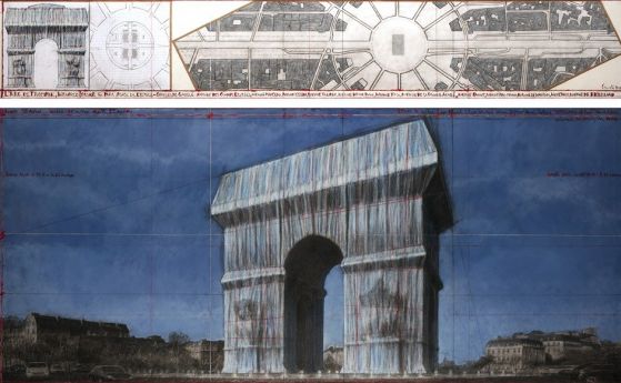 Опаковането на Триумфалната арка в Париж от световноизвестния артист Христо