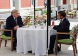 Тръмп и Макрон на непланирана среща в Биариц