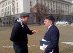 Полфрийман срещна правосъдния министър на площада и го пита за човешките права в затворите