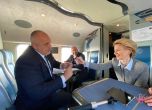 Видео: Борисов лети с Урсула фон дер Лайен и Шарл Мишел над границата
