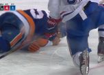 Канадски хокеист получи 90 шева на лицето (видео)