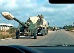 Руски тежки гаубици заемат позиции в сирийската Идлиб