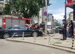 Катастрофа в центъра на София, шофьор бутна стълб