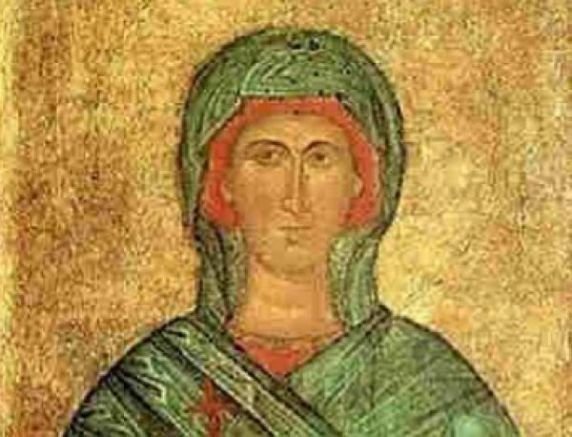 Църквата почита днес Света Анастасия Римлянка.
Тя загубила родителите си на