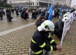 Полицейският протест за заплати се разпусна за час