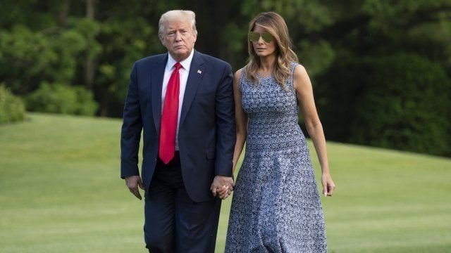 Бившият президент на САЩ Доналд Тръмп и съпругата му Мелания