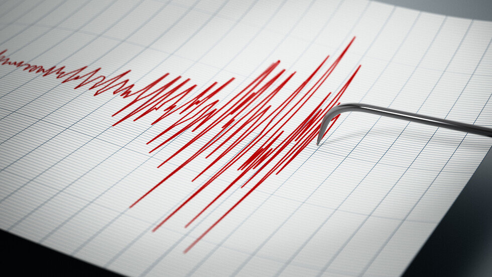 Силно земетресение е регистрирано днес в 12.16 часа българско време