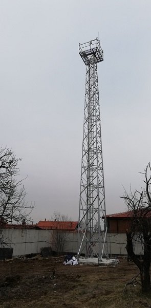 Наблюдателна кула е издигната в столичния квартал Красна поляна от