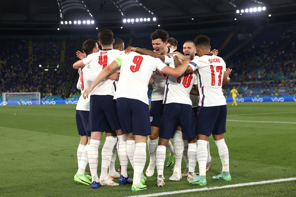 Англия разгроми Украйна с 4:0 на четвъртфинал на Евро 2020