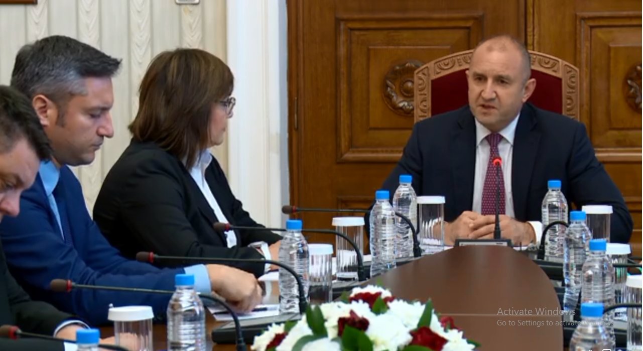 Президентът Румен Радев приветства решението на БСП да се включи