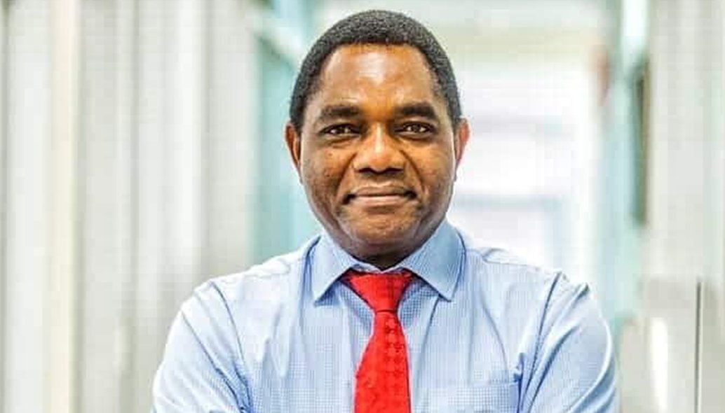 Лидерът на опозицията в Замбия Хакаинде Хичилема спечели с убедителна