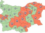 Половин България е в оранжево, най-висока е заболеваемостта в Бургас