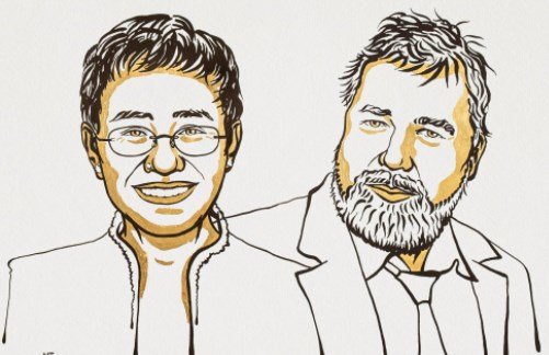 Журналистите Мария Реса и Дмитрий Муратов получиха тазгодишната Нобеловата награда за мир